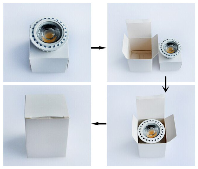 Projectores internos GU10 2700K de abrigo branco do diodo emissor de luz da espiga 5W - 7000K