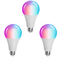 a luz de bulbo Stepless do diodo emissor de luz de Smart WIFI RGB do arco-íris de 9W 12W ajustou