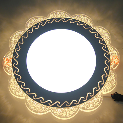 O diodo emissor de luz do tela plano do ODM do OEM ilumina o projeto de vidro da bolha da flor do RGB
